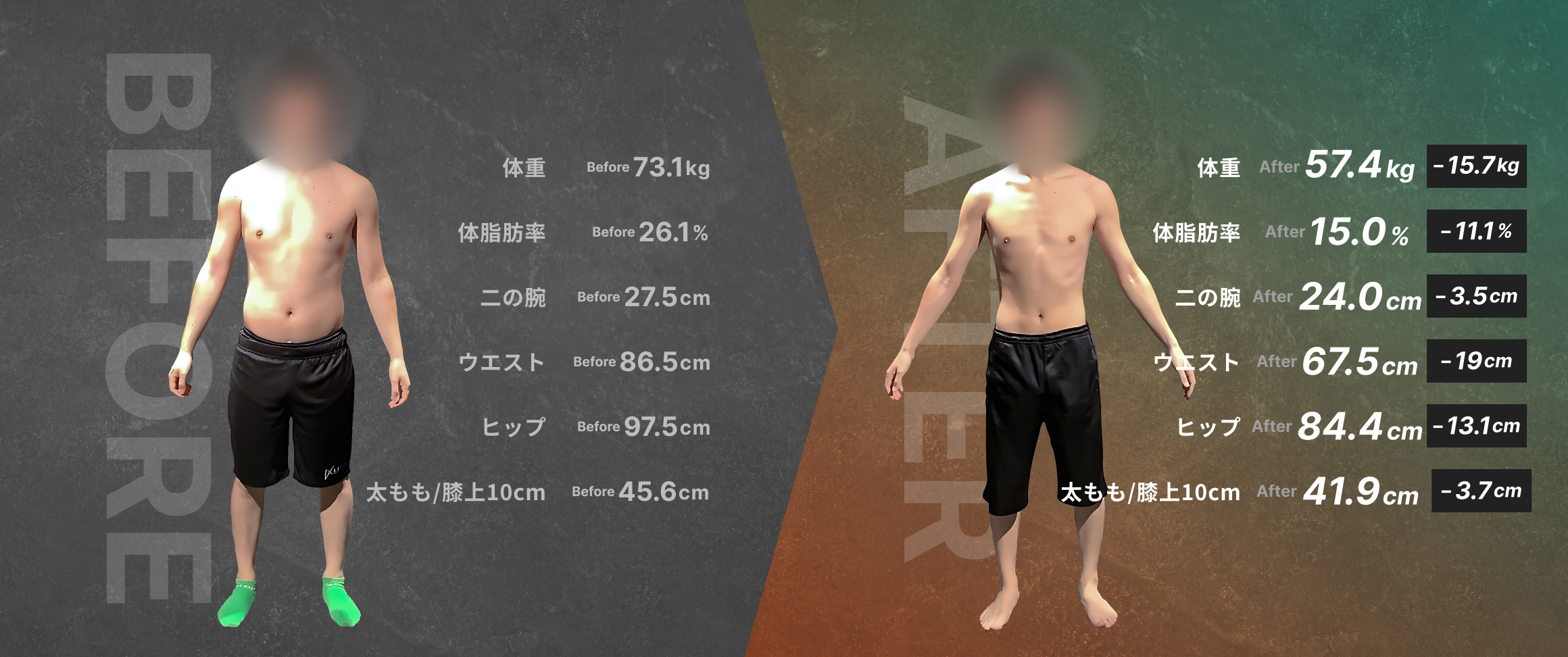 30代・男性ビフォーアフター2